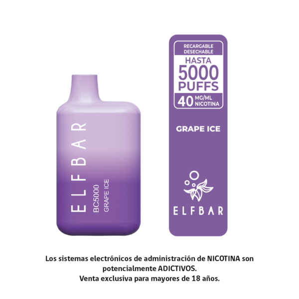 ELFBAR 5000 GRAPE ICE