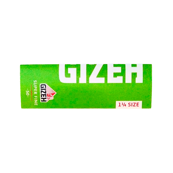 PAPELILLOS GIZEH VERDE SUPER FINE 1.1/4
